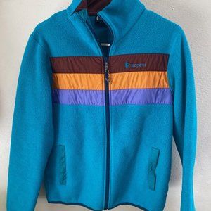 Cotopaxi Teca Fleece Full-Zip Jacket, women’s medium, turquoise, great condition